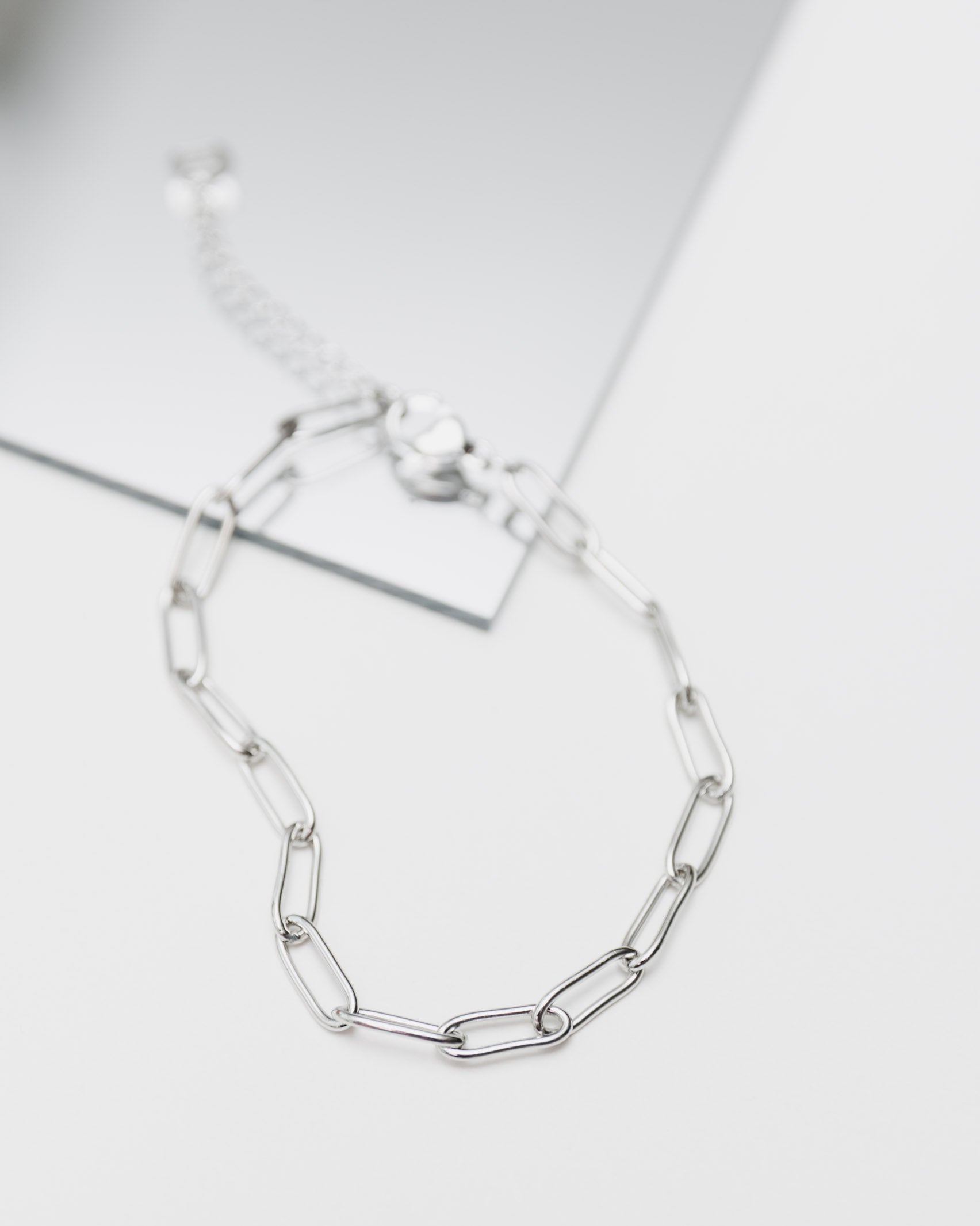 Rundliches Gliederarmband - Broke + Schön - Broke + Schön#farbe_silver-coloured